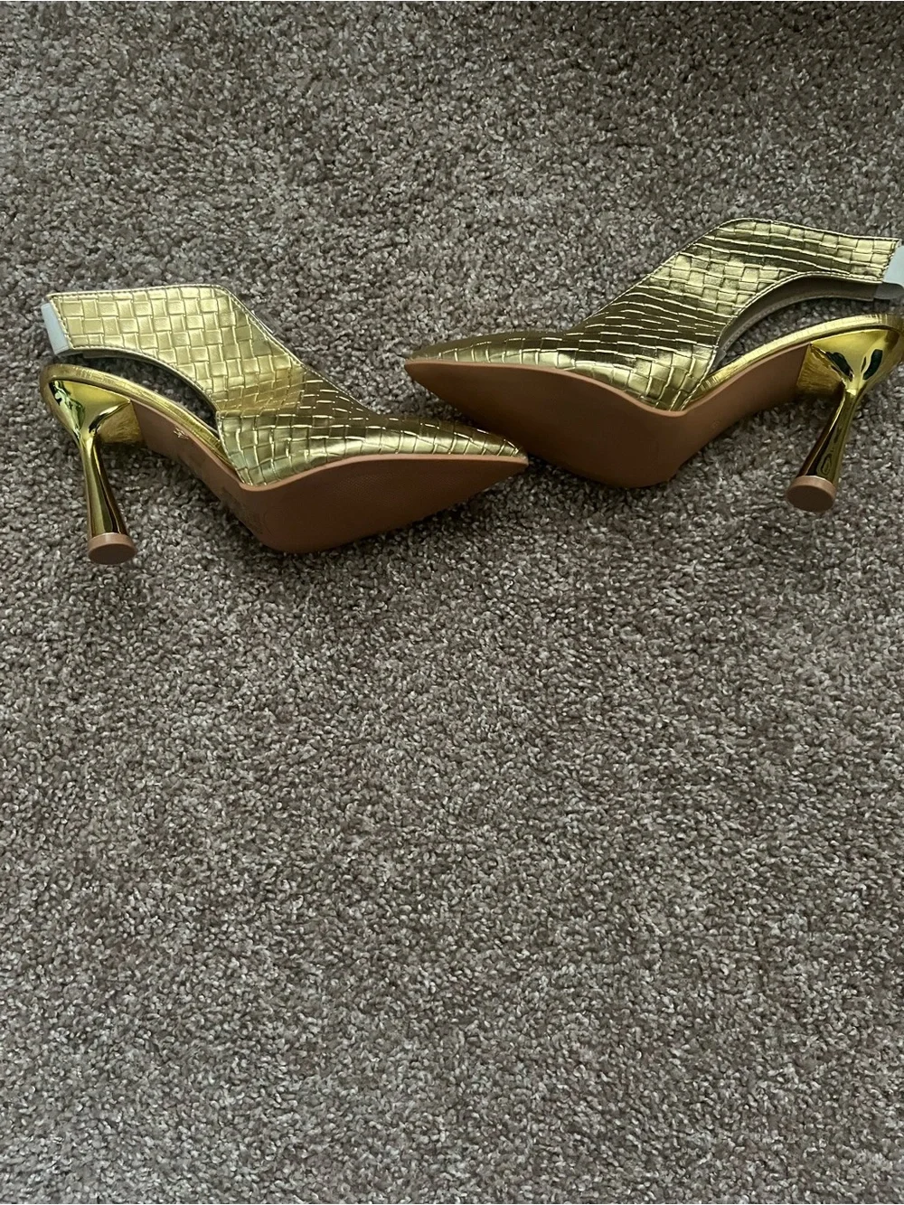 Gold Croc-Texture Mini Shoulder Bag - Women's Fashion